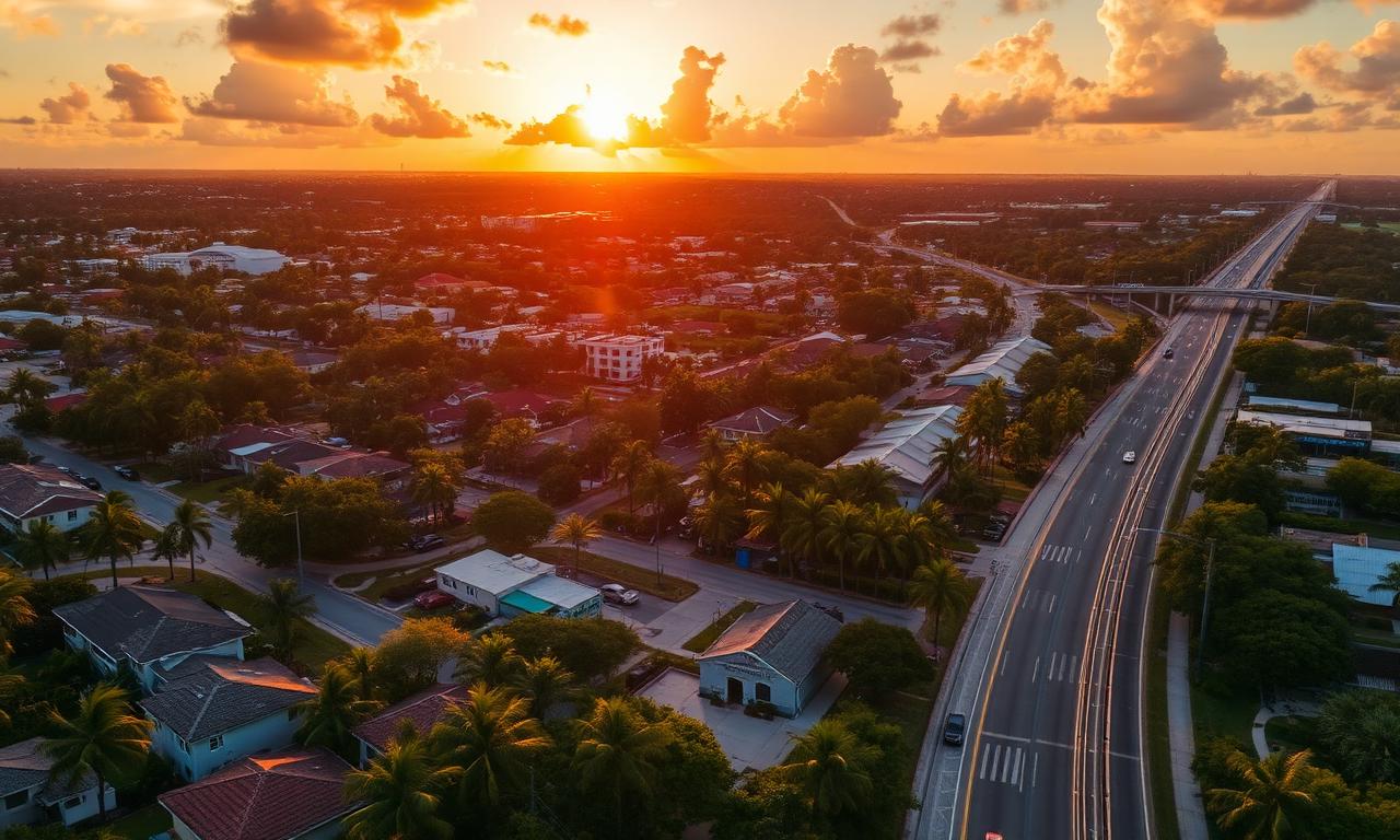 Miami Gardens, FL aerial view