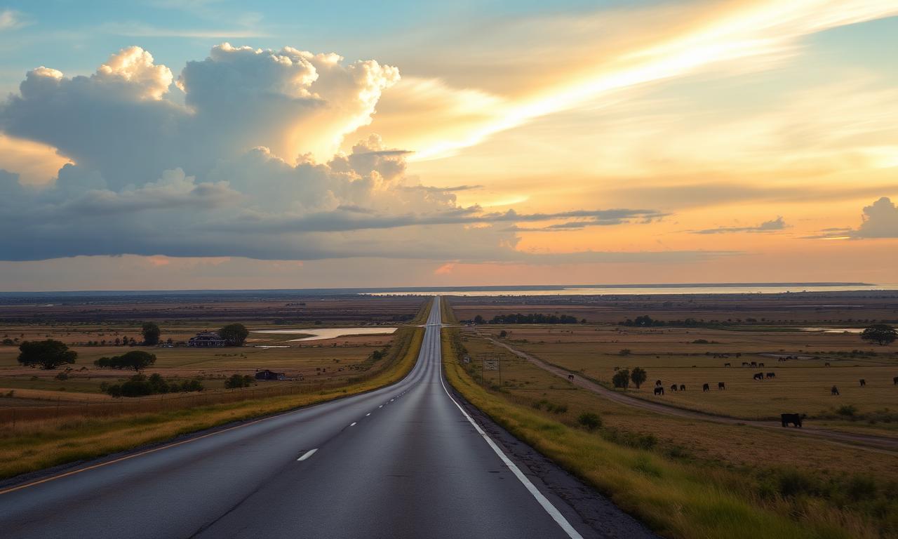 Okeechobee, FL aerial view